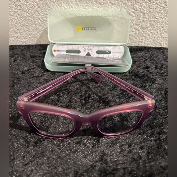Stylish Pink Square Frame Eyeglasses - Nalei 50-22-145 - Picture 3 of 9